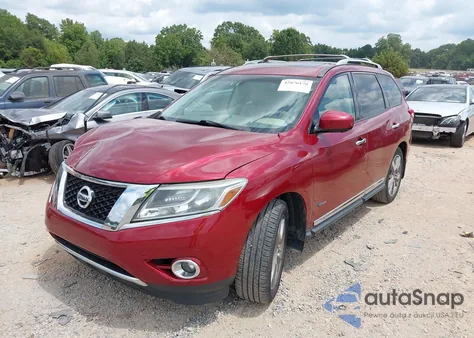 2014 Nissan Pathfinder Hybrid Platinum from USA, damaged, VIN 5N1CR2MM1EC636133